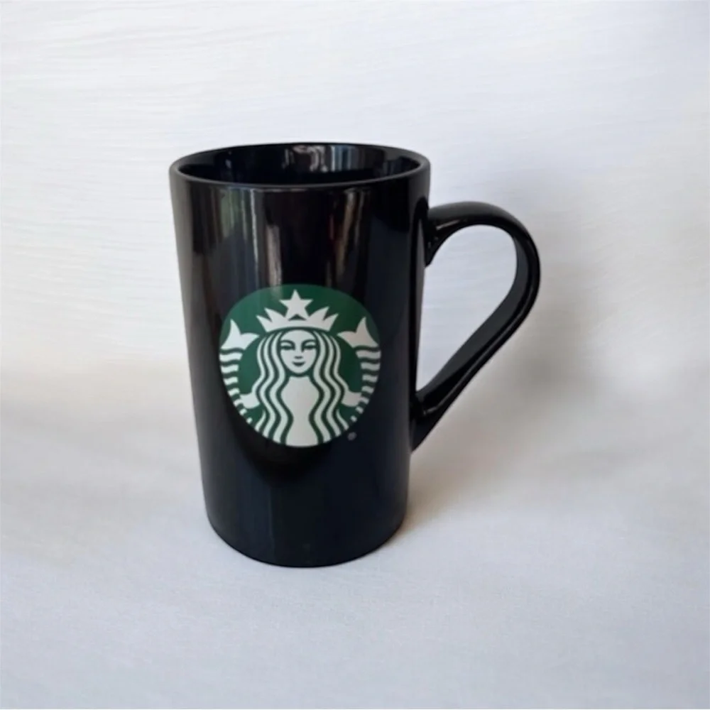 Black Starbucks mug